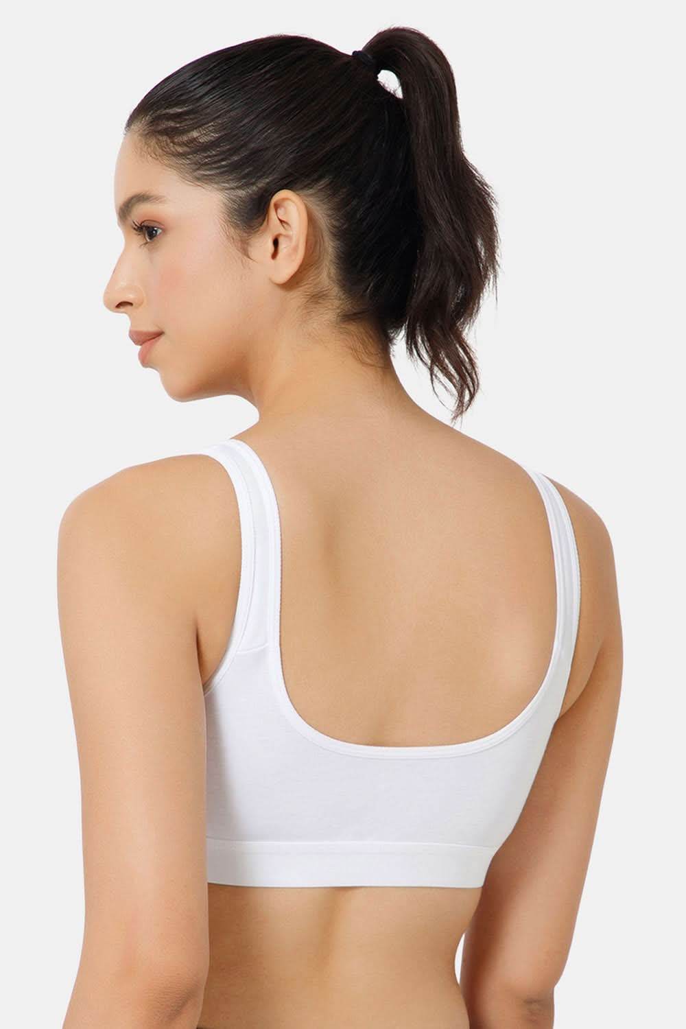 Naidu Hall Cotton Sports Bra - Erica | High Coverage, Cut & Sew Design, Effortless Comfort - Naidu Hall Family Store