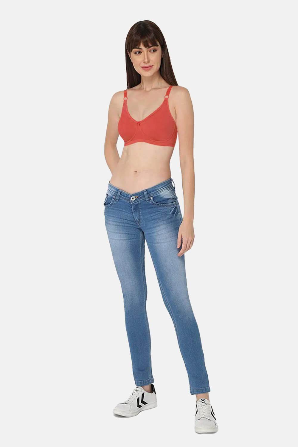 High Coverage Non-Wired Non-Padded Intimacy T-shirt Saree Bra - ES02 - Bright Shade - Naidu Hall Family Store