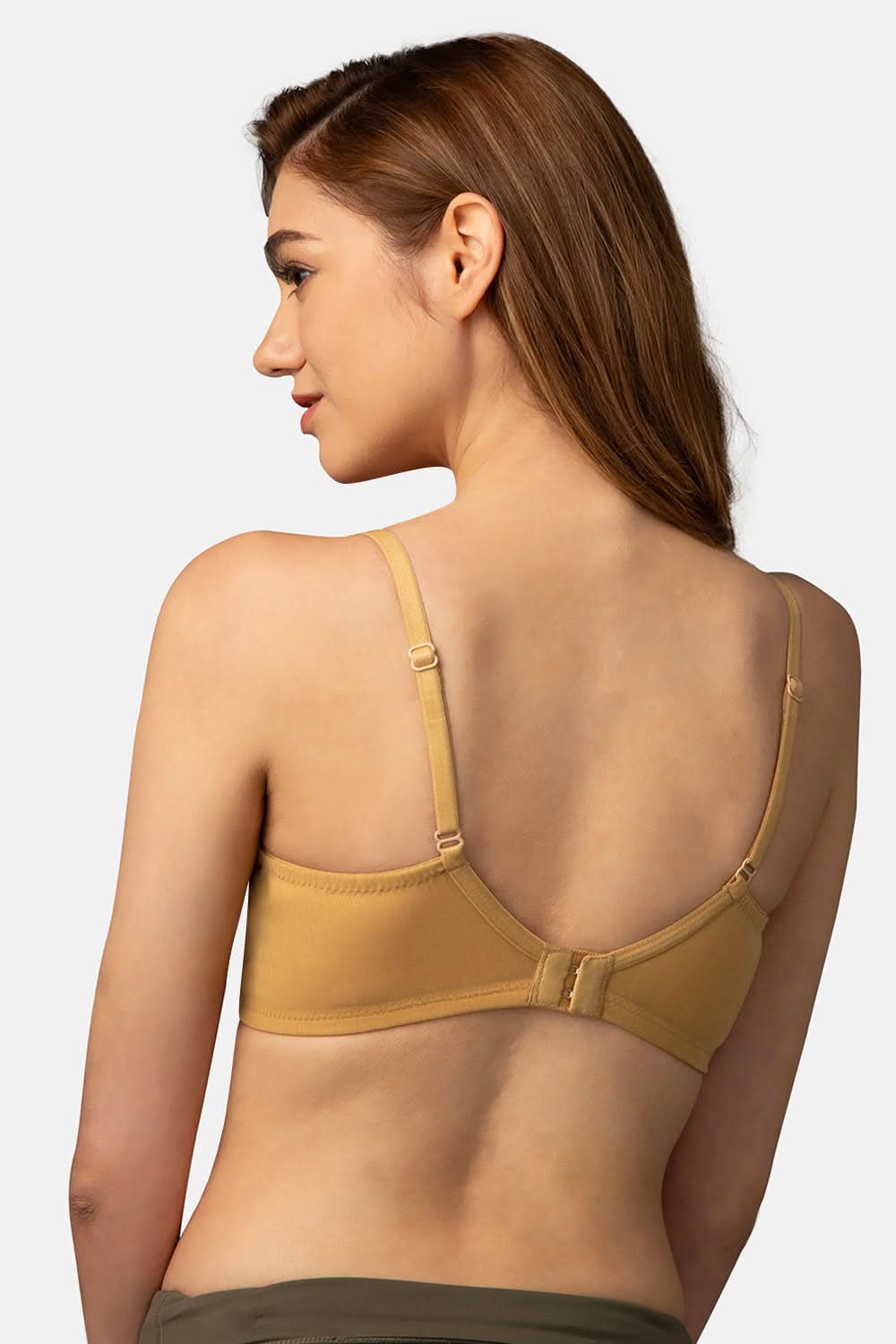 Intimacy Regular Non wired Padded Seamless Trendy Bra - Dark skin - DU03