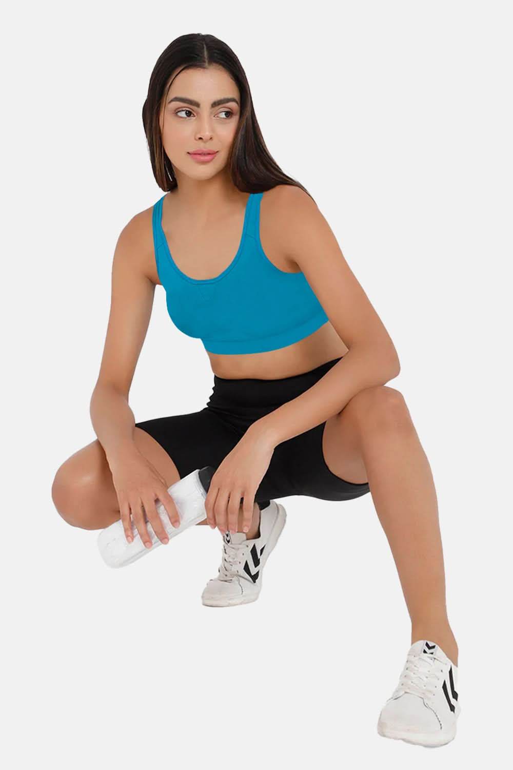 Medium Coverage Non-Padded Non-Wired Intimacy Active Sports Bra - CA15 - Naidu Hall Family Store