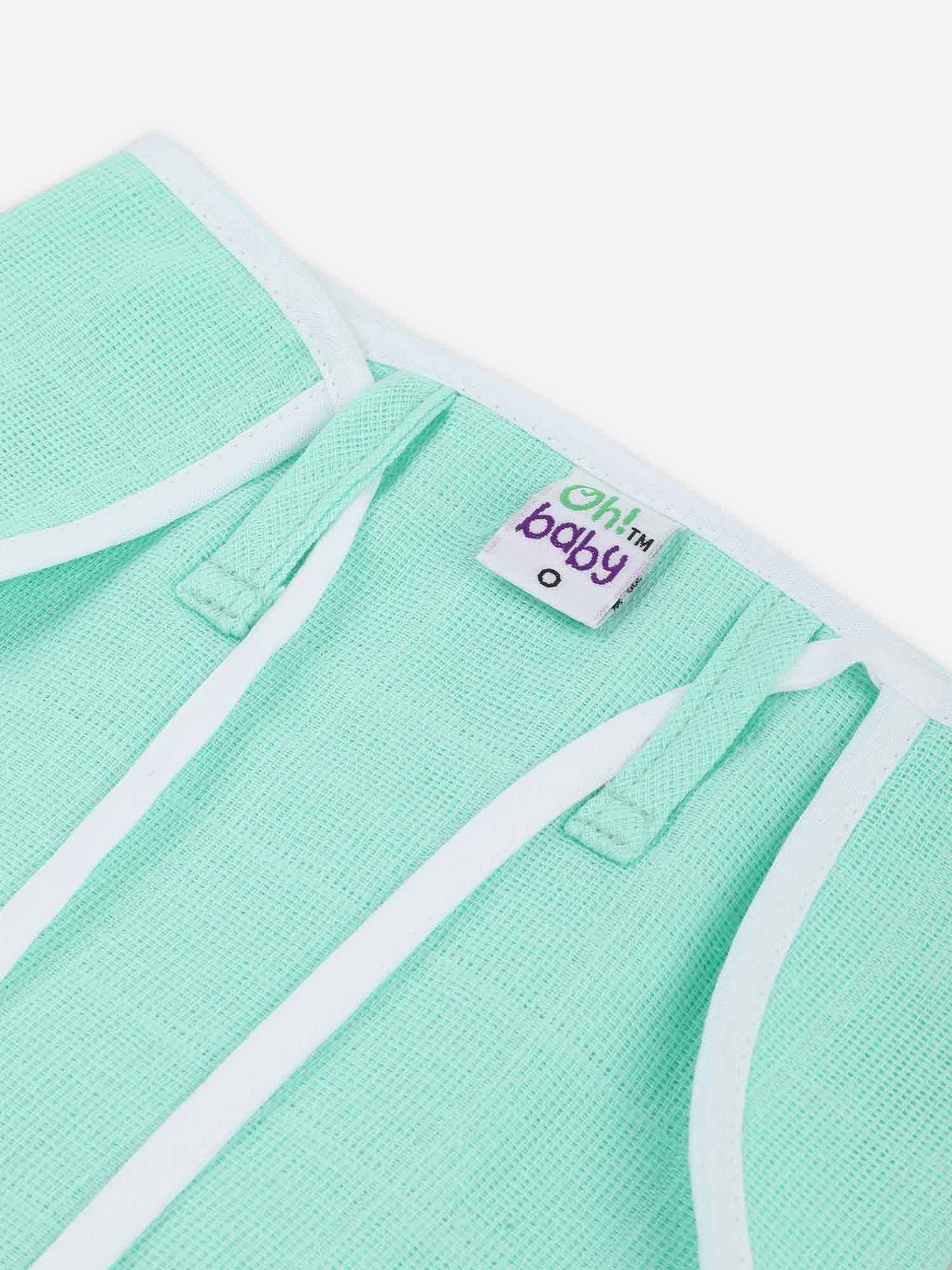 Oh Baby Plain Round Nappies Green - Rdpl - Naidu Hall Family Store