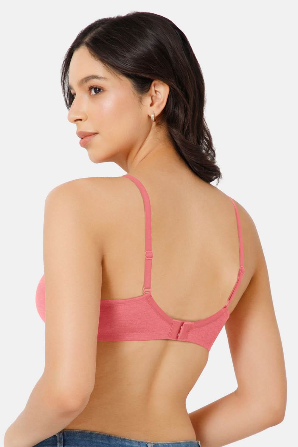 Nora Non-Wired Seamless Everyday T-Shirt Bra with Double-Layered Support - Naidu Hall Family Store