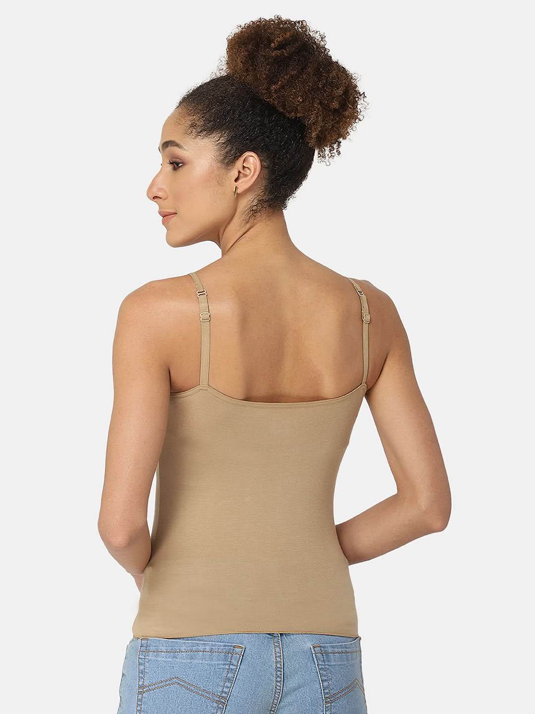 Full Coverage Non-Wired Non-Padded Cotton Intimacy Slip Camisole - Prime Shades - IN08 - Naidu Hall Family Store