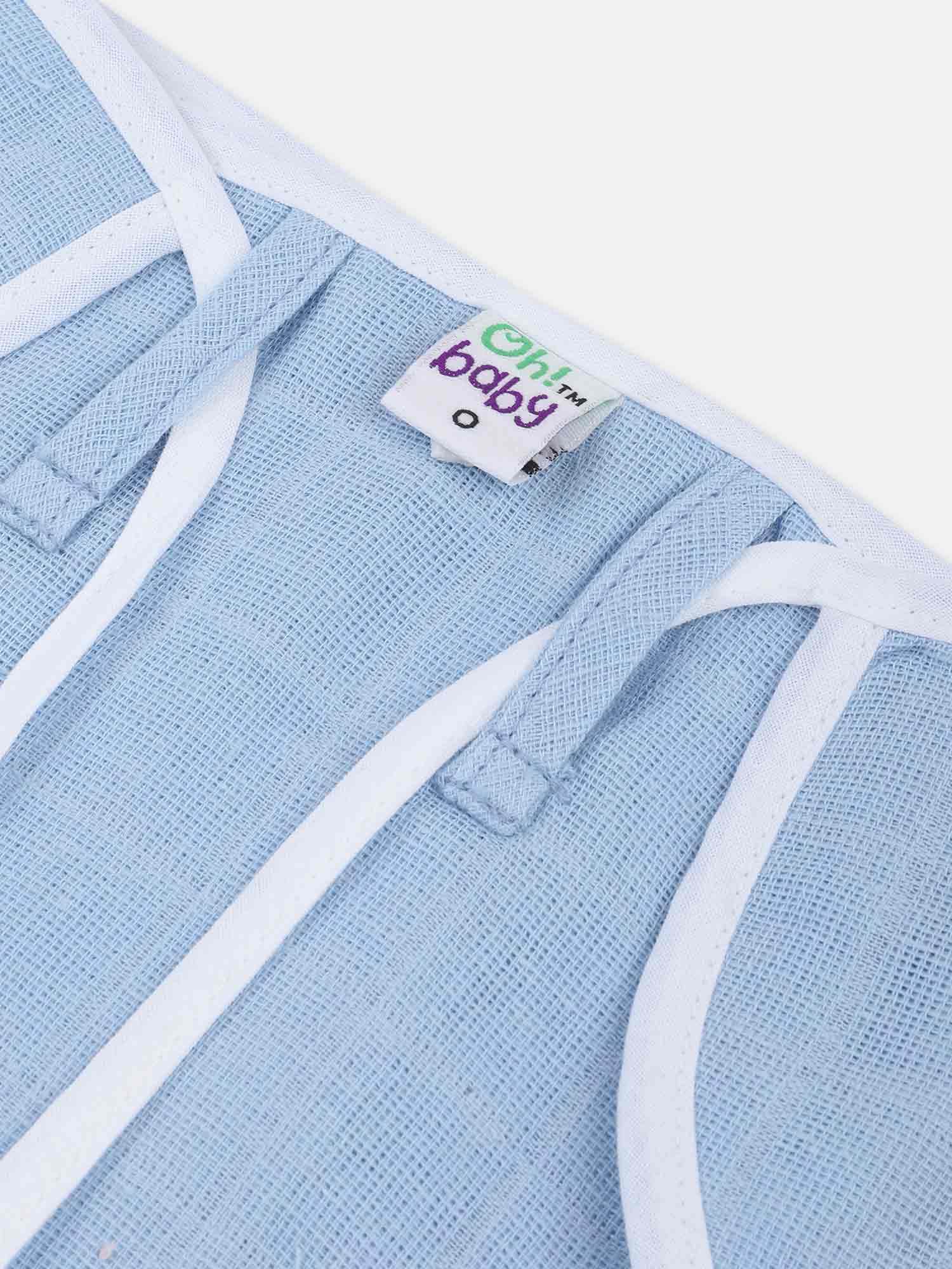Oh Baby Plain Round Nappies Blue - Rdpl - Naidu Hall Family Store