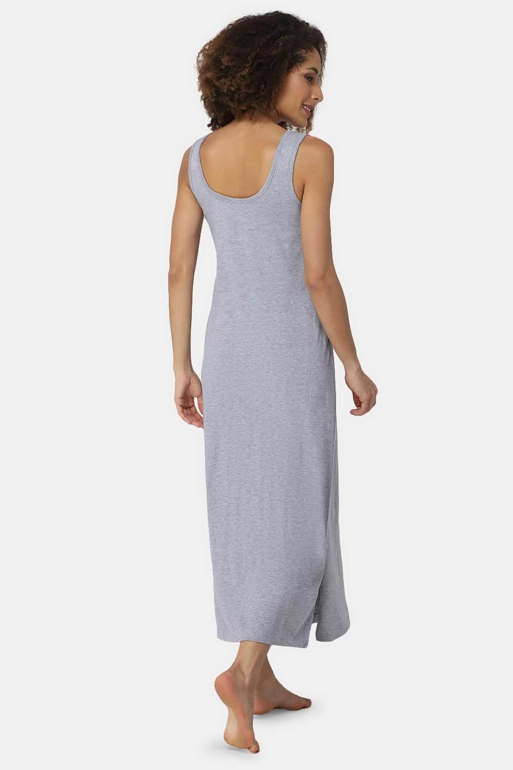 Intimacy Sleeveless Full-Length Night Slip | Ultra-Soft Cotton Comfort for All Seasons - Naidu Hall Family Store