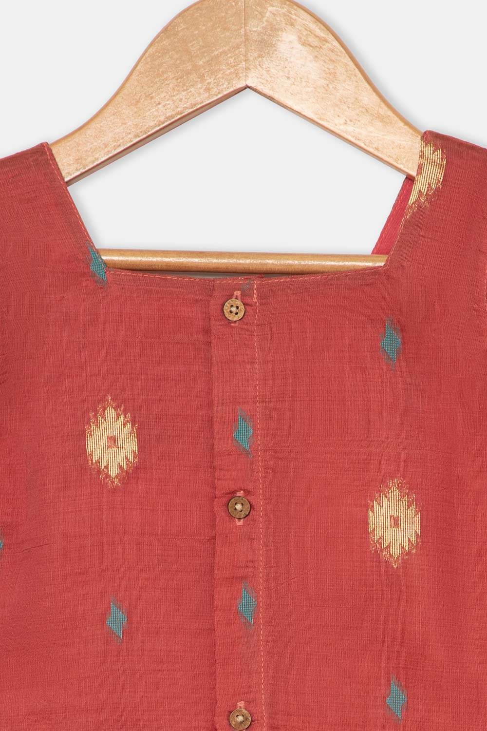Chittythalli Traditional Girls Pavadai Set Three-Pointed Neck Blouse with Flared Skirt - Peach - PS87 - Naidu Hall Family Store