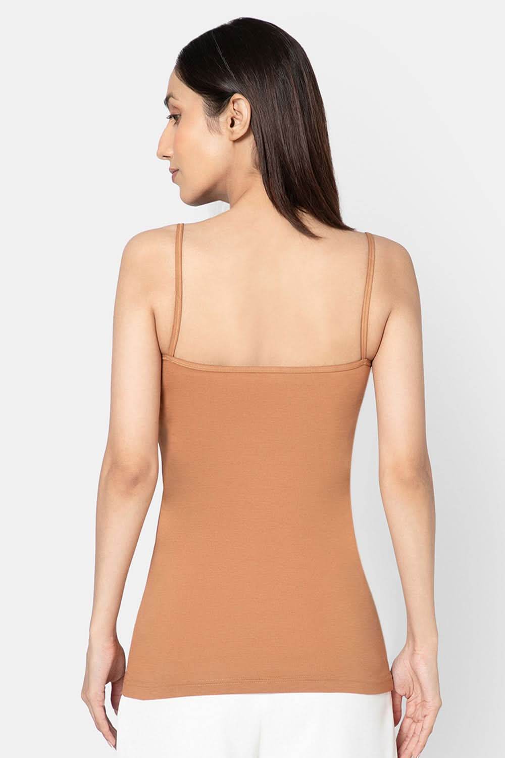 Full Coverage Non-Wired Non-Padded Cotton Intimacy Slip Camisole - Prime Shades - IN08 - Naidu Hall Family Store