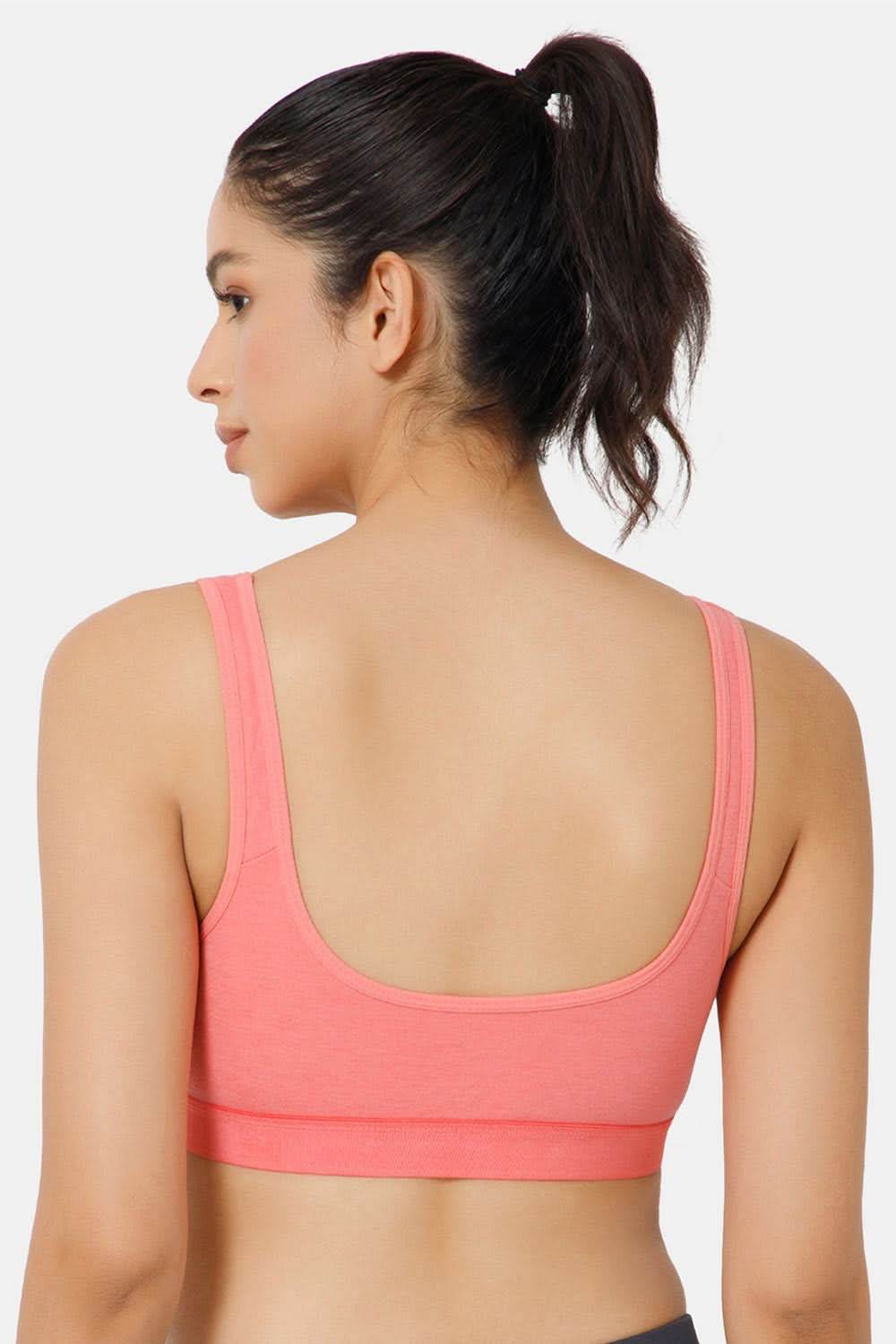 Naidu Hall Cotton Sports Bra - Erica | High Coverage, Cut & Sew Design, Effortless Comfort - Naidu Hall Family Store