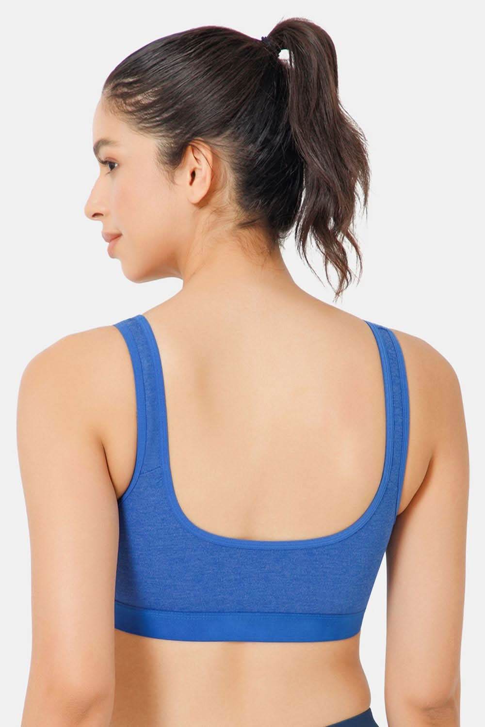 Naidu Hall Cotton Sports Bra - Erica | High Coverage, Cut & Sew Design, Effortless Comfort - Naidu Hall Family Store