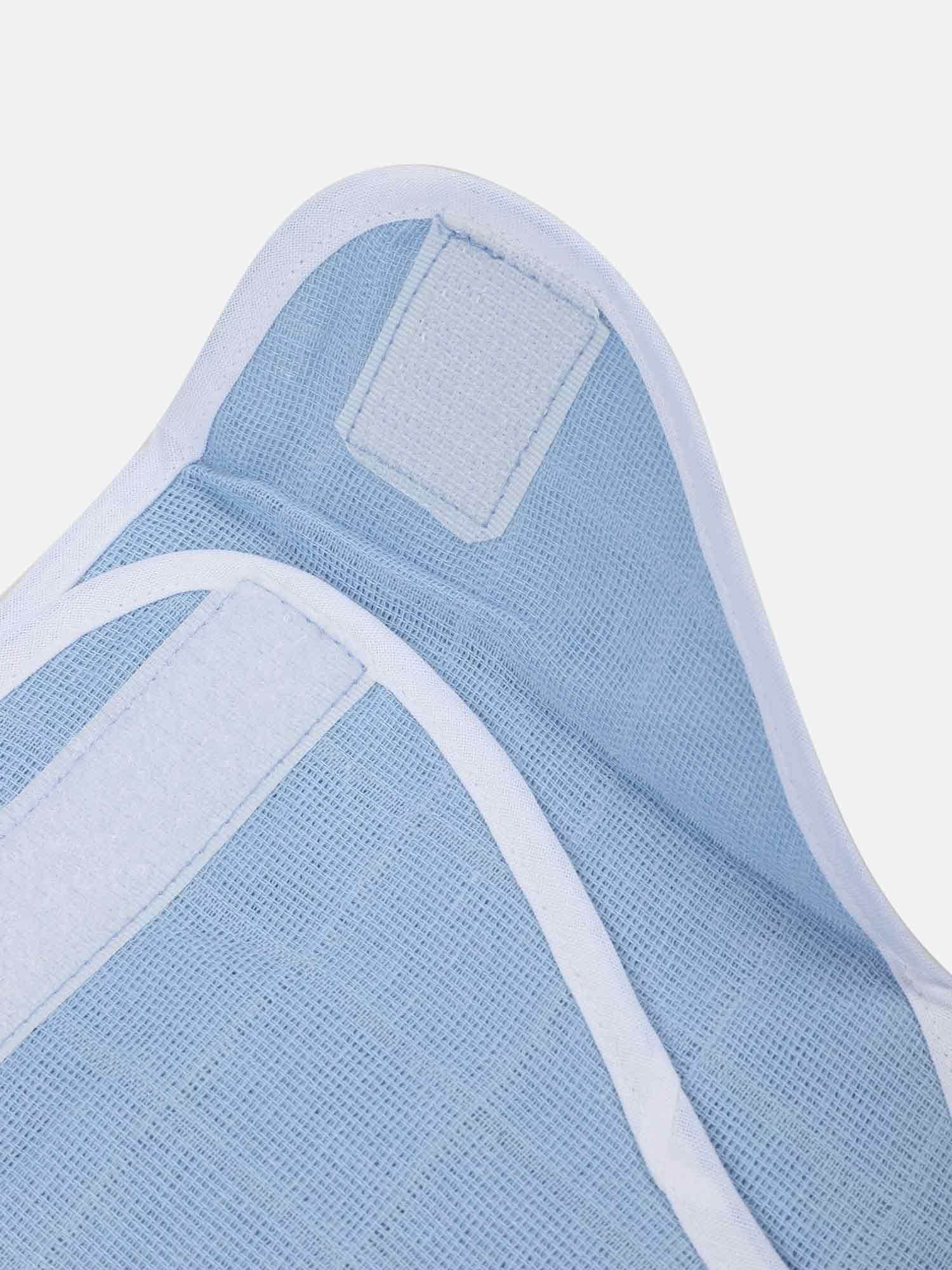 Oh Baby Plain Velcro Nappies Blue - Ltpl - Naidu Hall Family Store