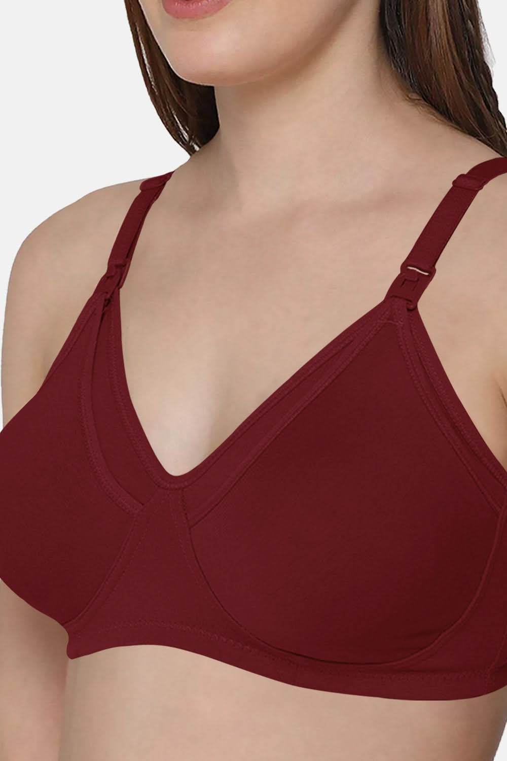 Moisture absorbent Cotton Blend Medium Coverage Non-Padded Intimacy Nursing Bra Other Shades- FB909 - Naidu Hall Family Store