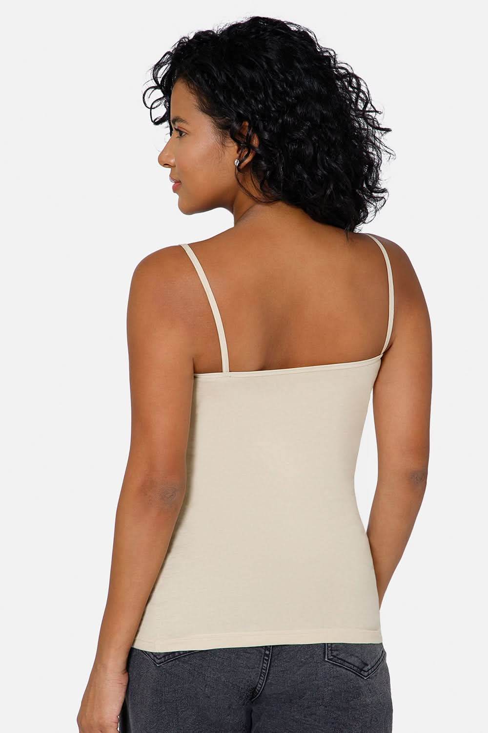 Intimacy Full Coverage Cotton Slip Camisole – IN08 | Non-Padded & Wire-Free Comfort Design - Naidu Hall Family Store