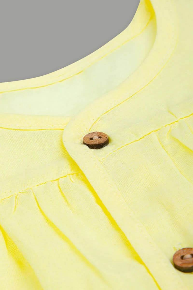Oh Baby Solid Front Button Vest Frill Sleeve - FV01 - Naidu Hall Family Store