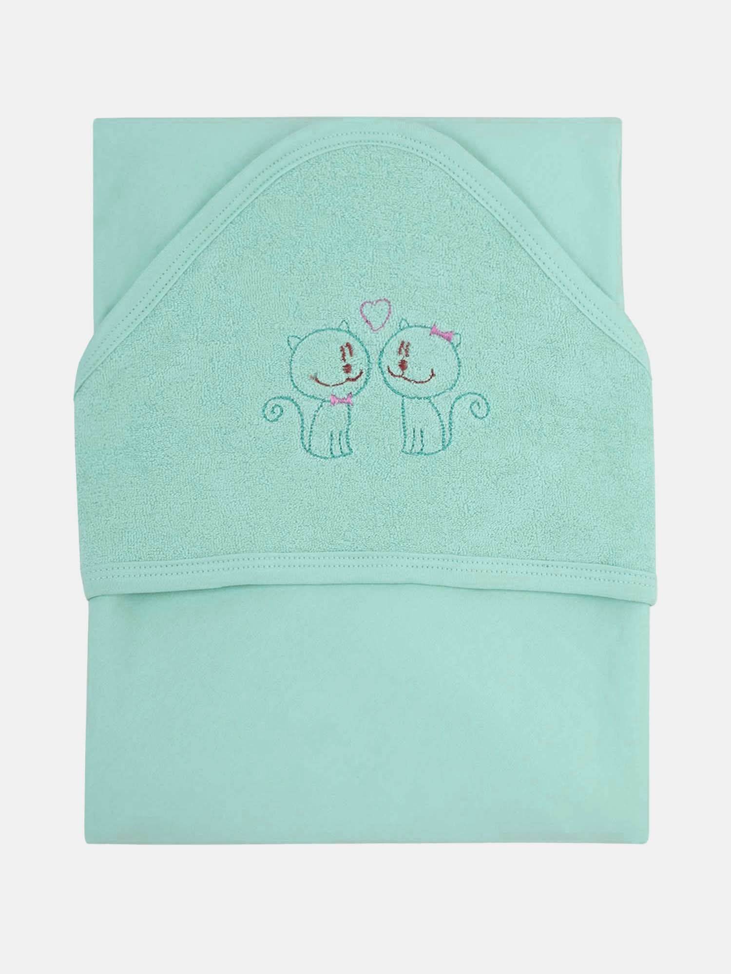 Oh Baby Plain Embroidery Carry Towel Light Green - Htpr - Naidu Hall Family Store