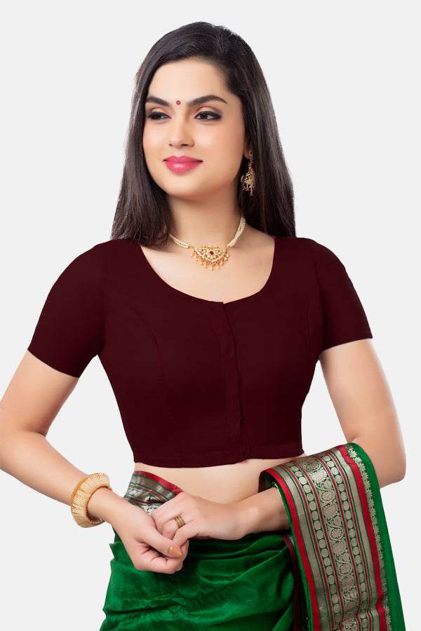 Naidu Hall Princess Cut Short Sleeve two by two Blouse - Naidu Hall Family Store