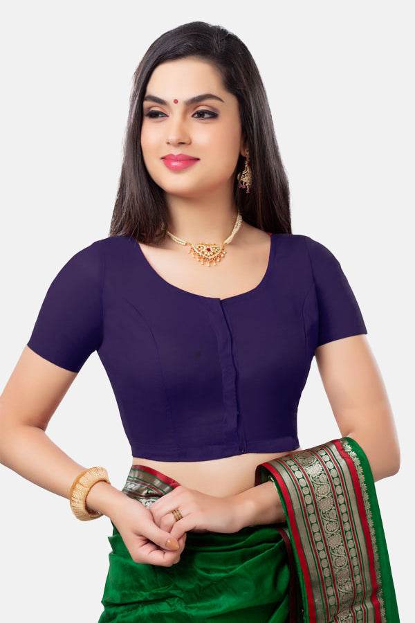 Naidu Hall Princess Cut Short Sleeve two by two Blouse - Naidu Hall Family Store