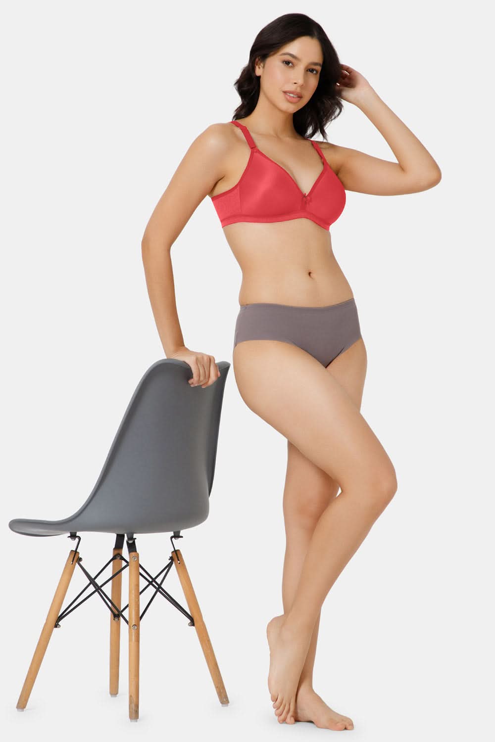 Stylish Fiery Red Nova T-Shirt Bra Offering Luxurious Comfort
