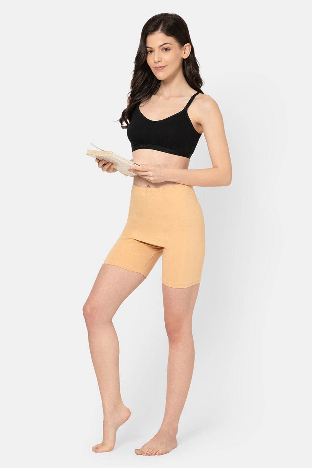 Intimacy Cotton Stretch Double Layer Shorts Mid Waist Sweat Absorbent Comfort Fit - DL01 - Naidu Hall Family Store