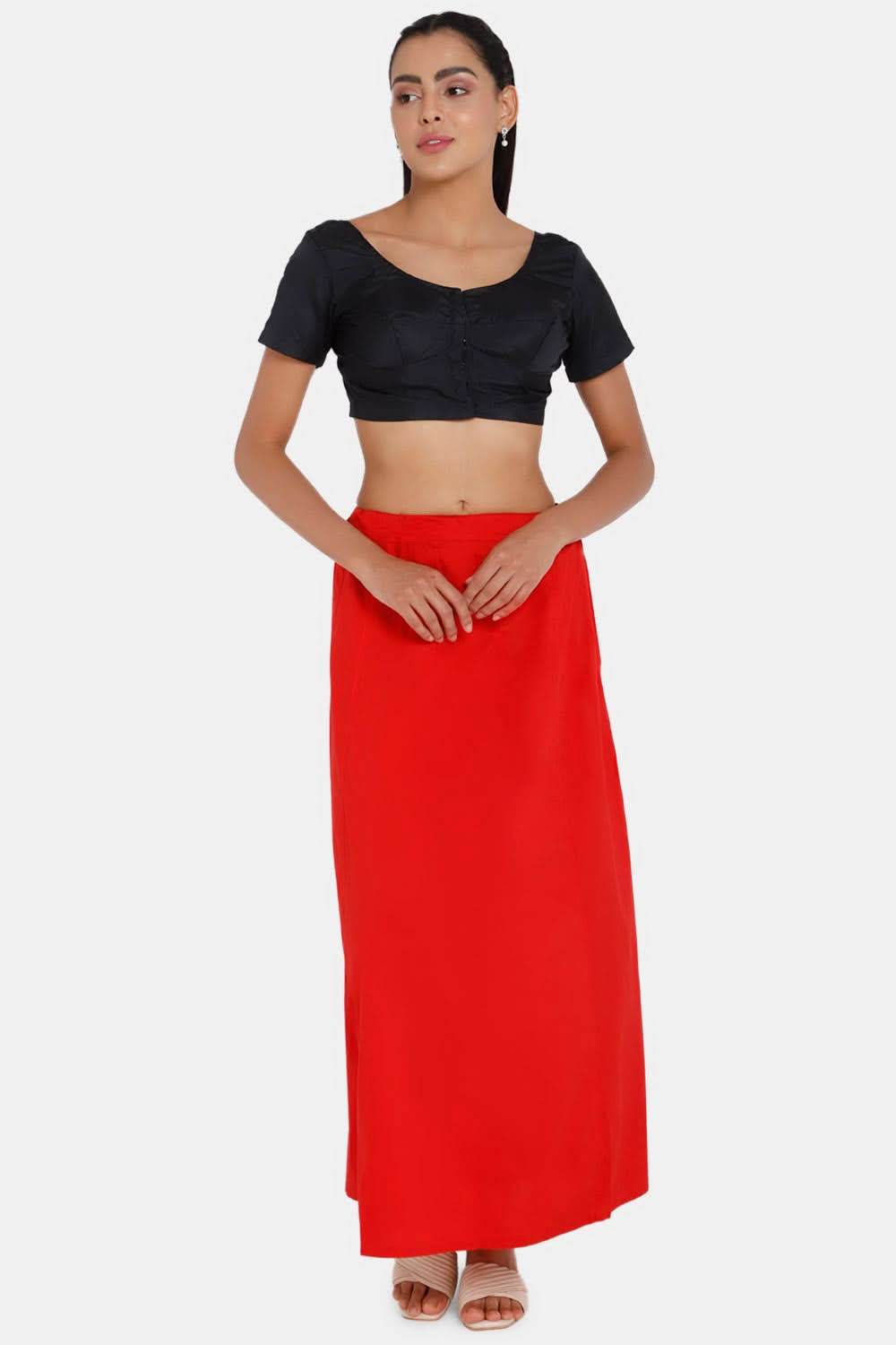 Premium 100% Cotton Saree Inskirt in Popular Colors | Naidu 7-Part Saree Hall Petticoat HC40 - Naidu Hall Family Store