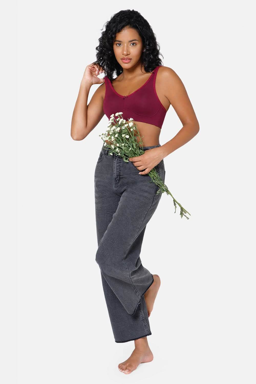 High Coverage Non-Wired Non-Padded Back Closure Intimacy T-Shirt Bra - DEFT - Naidu Hall Family Store