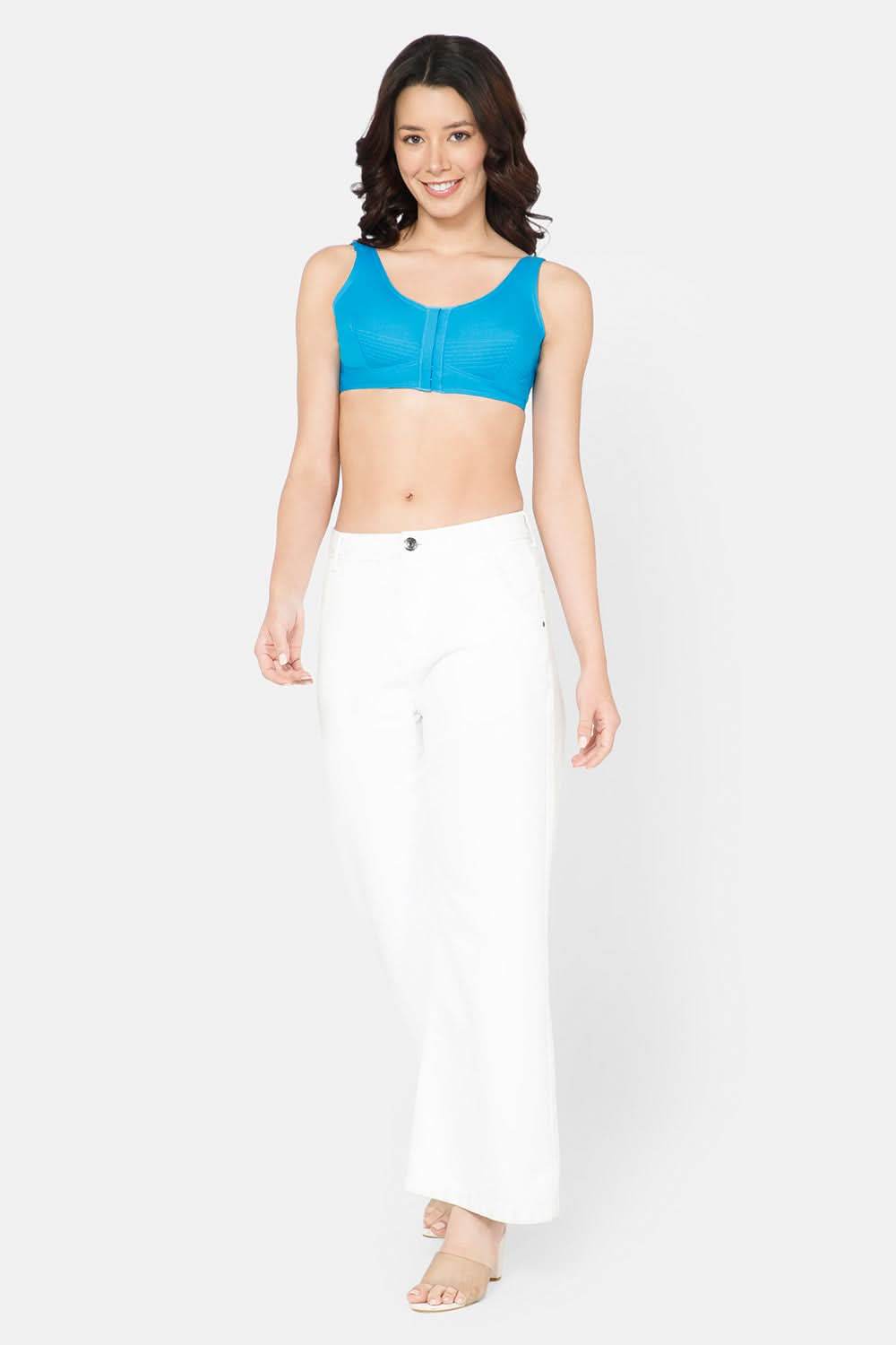 High Coverage Non-Wired Non-Padded Broad Strap Front Open Saree Bra - NHPB - Naidu Hall Family Store