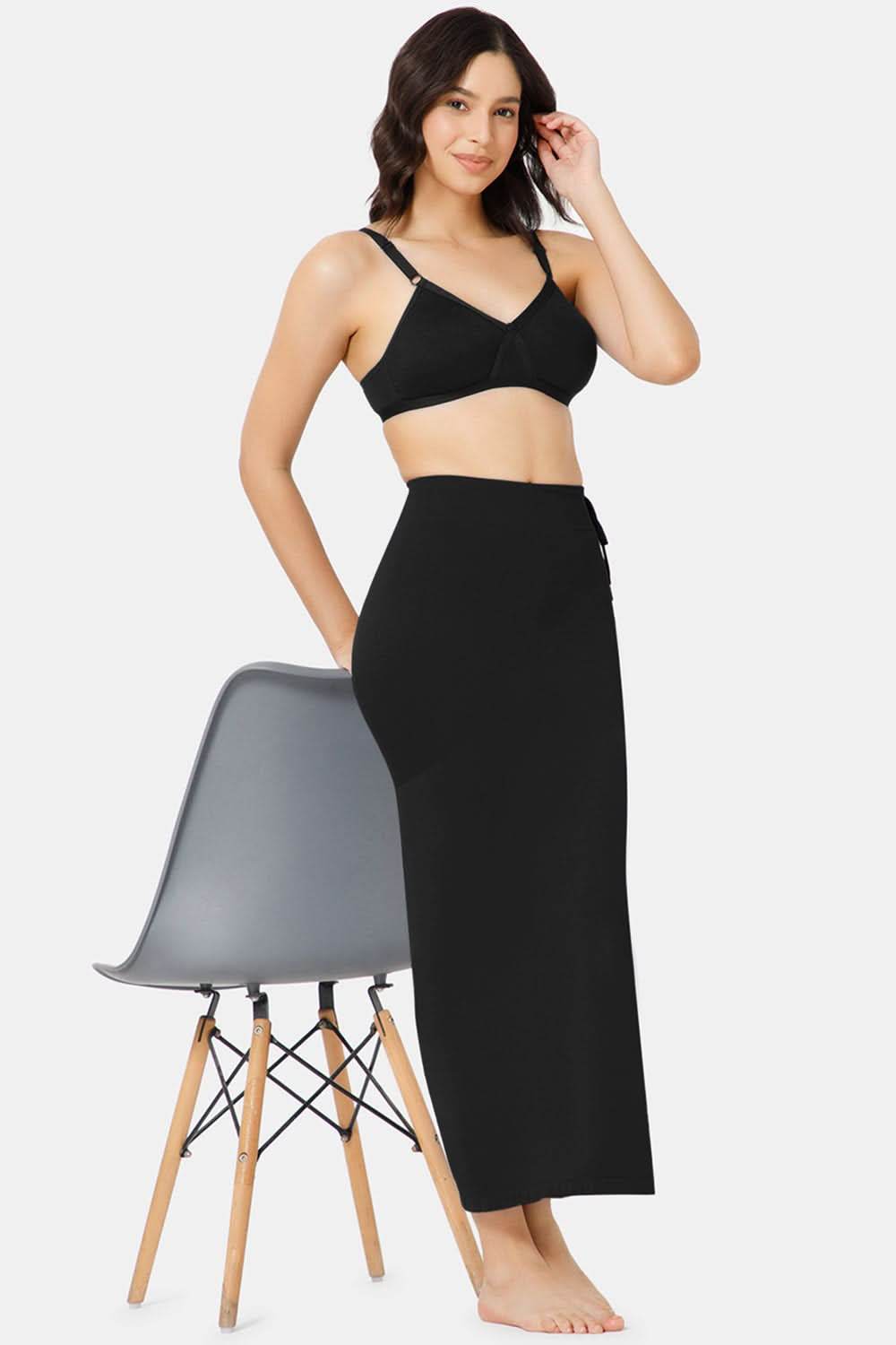 Intimacy Seamless Sweat Absorbent Mermaid Saree Shapewear - Black - SW02 - Naidu Hall Family Store