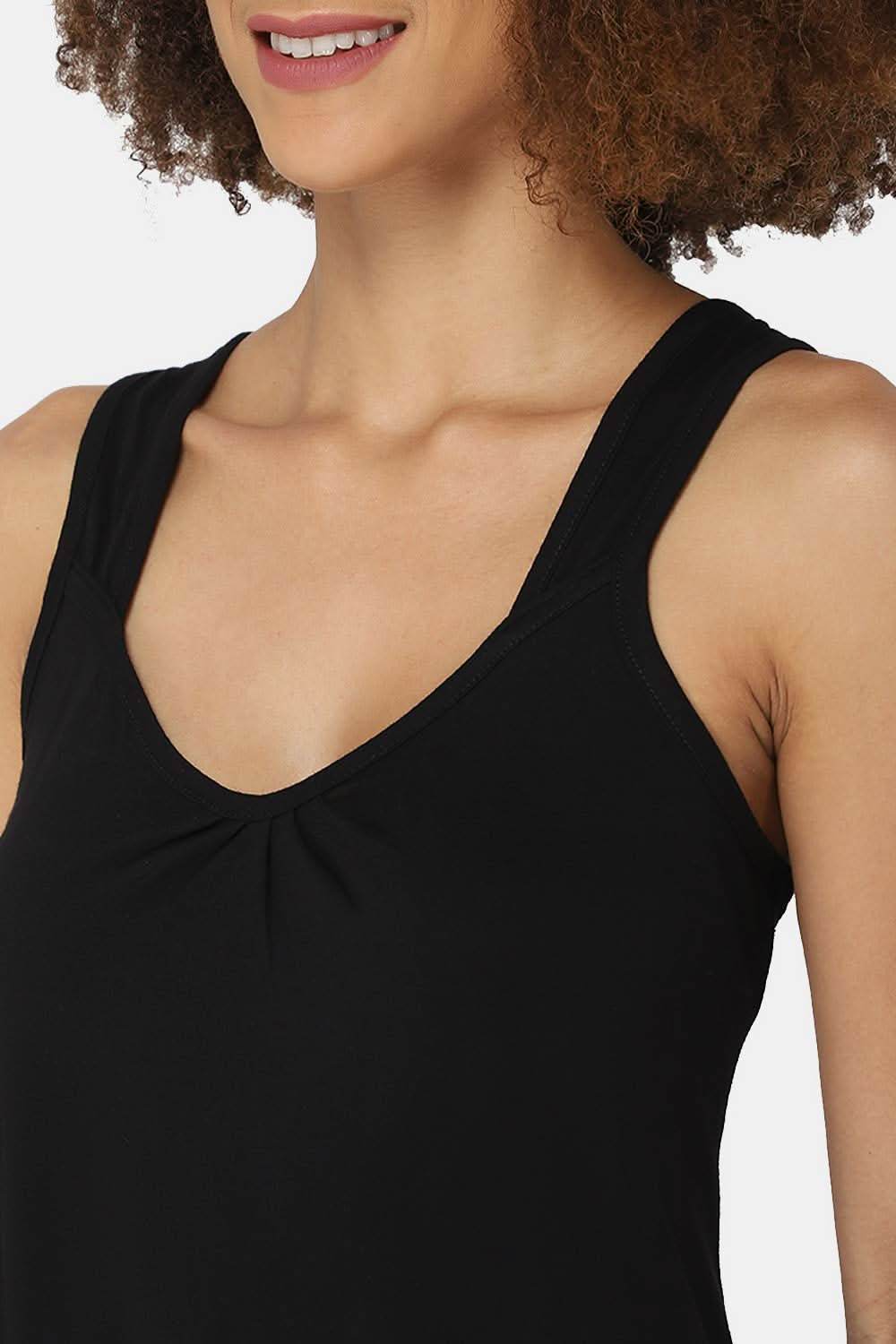 Intimacy Sleeveless Full-Length Night Slip | Ultra-Soft Cotton Comfort for All Seasons - Naidu Hall Family Store