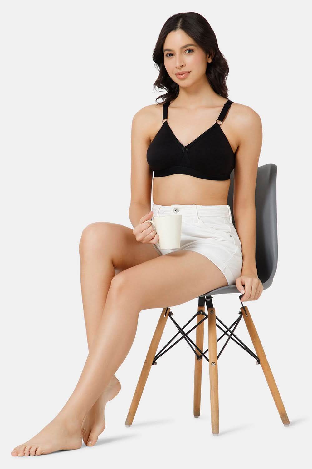 High Coverage Broad Strap Non-Wired Non-Padded All-Rounder Intimacy Everyday T-Shirt Bra - EC05 - Naidu Hall Family Store