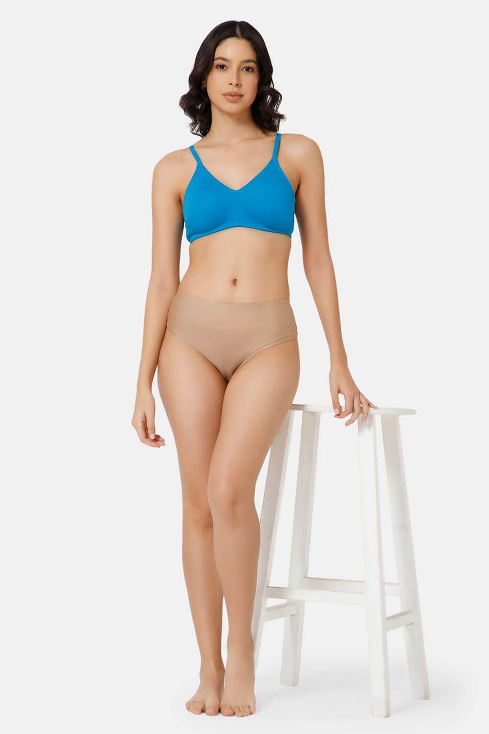 Nora Non-Wired Seamless Everyday T-Shirt Bra with Double-Layered Support - Naidu Hall Family Store
