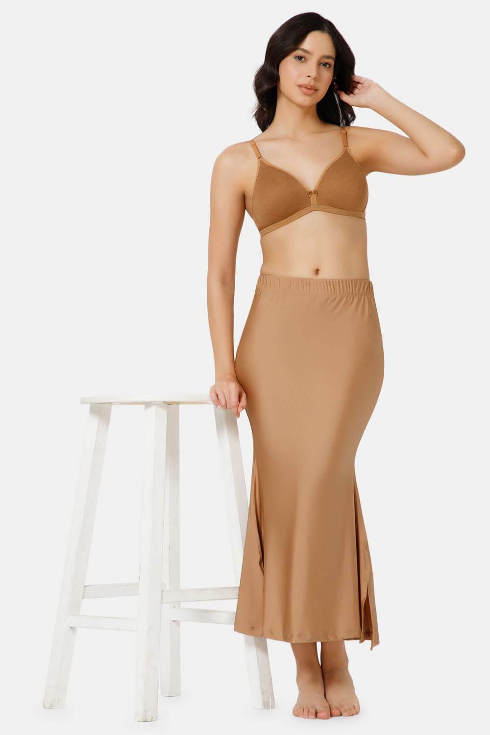 Intimacy Seamless Sweat Absorbent Mermaid Saree Shimmer Shapewear - Copper - SW03 - Naidu Hall Family Store