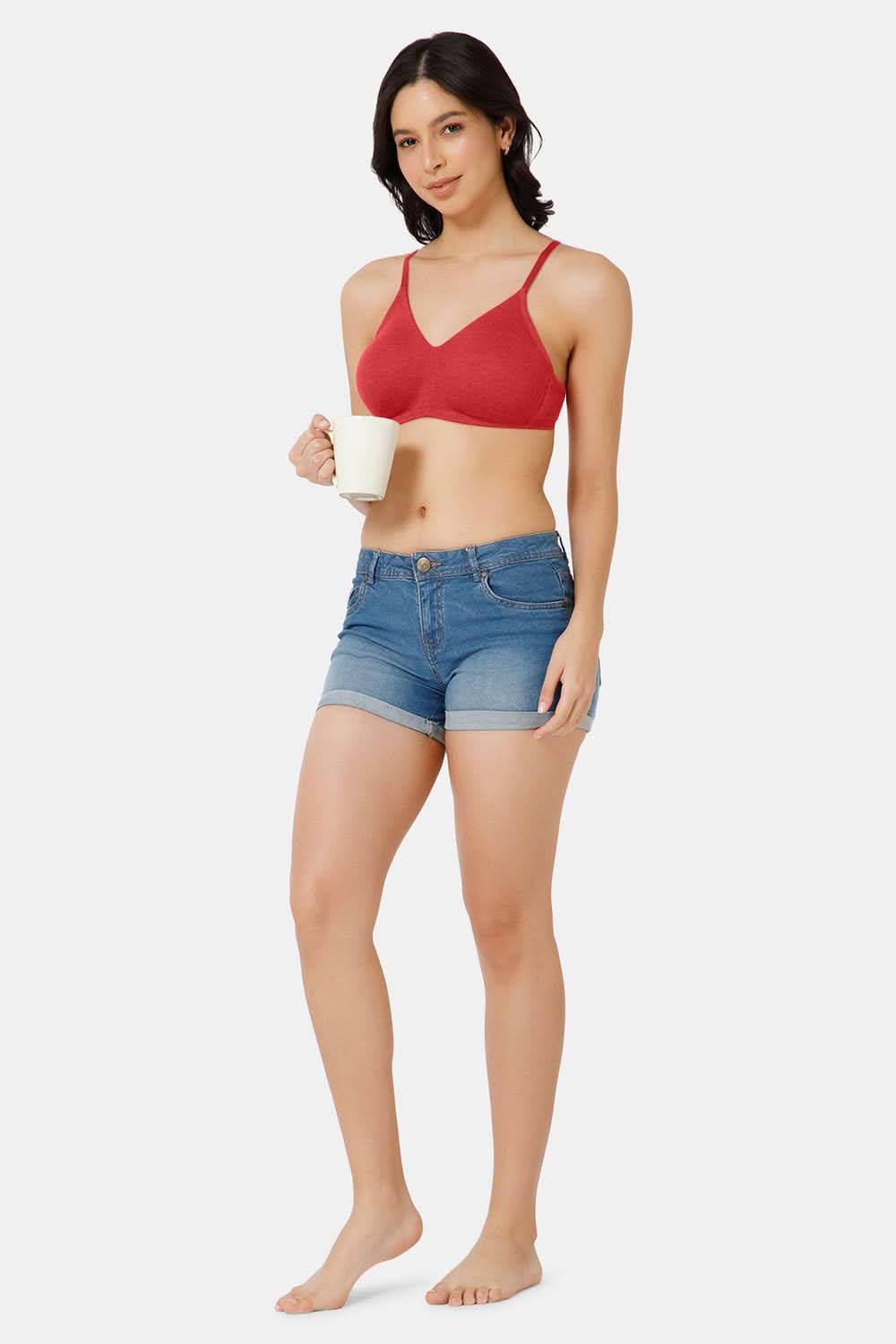 Nora Non-Wired Seamless Everyday T-Shirt Bra with Double-Layered Support - Naidu Hall Family Store