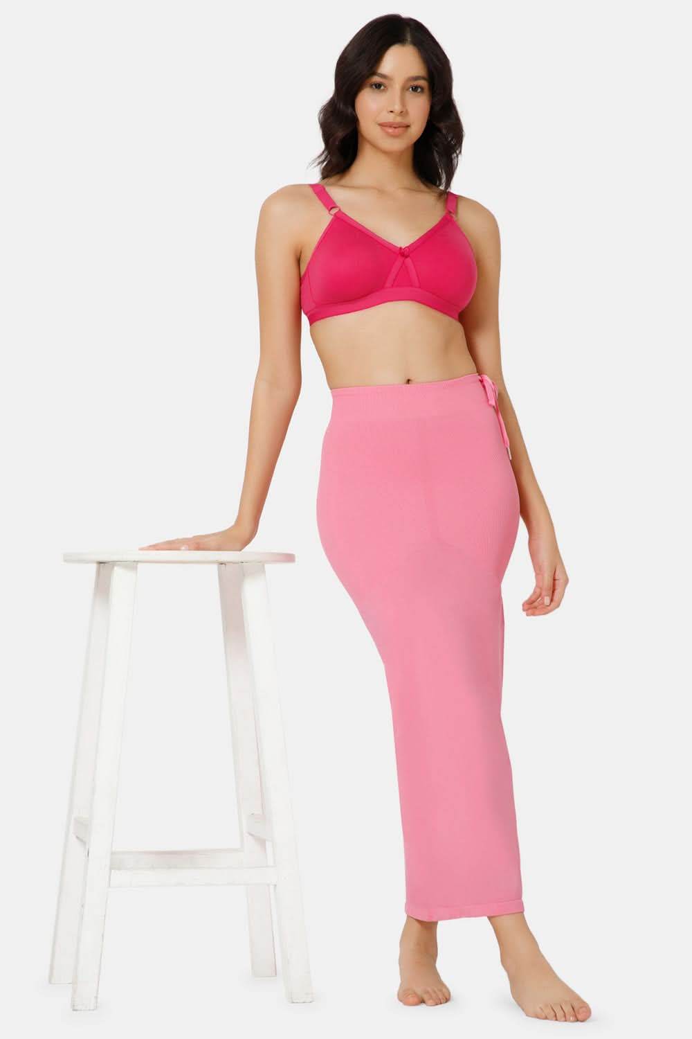 Intimacy Seamless Sweat Absorbent Mermaid Saree Shapewear - Pink - SW02 - Naidu Hall Family Store