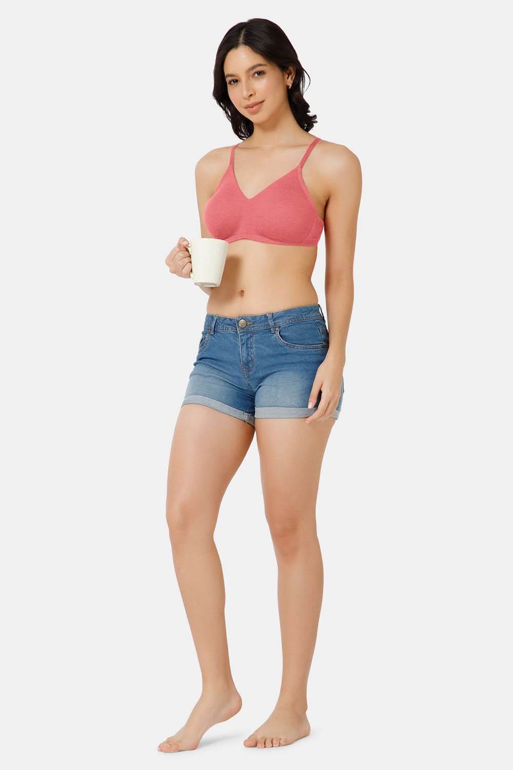 Nora Non-Wired Seamless Everyday T-Shirt Bra with Double-Layered Support - Naidu Hall Family Store