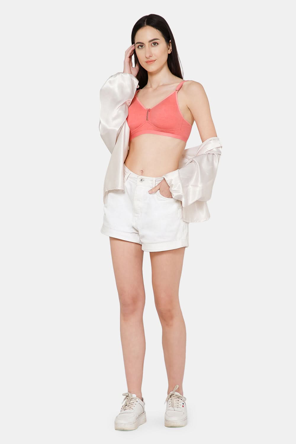 Naidu Hall Everyday T-Shirt Bra - Beauti | High Coverage Double Layered Bra with Seamless Comfort