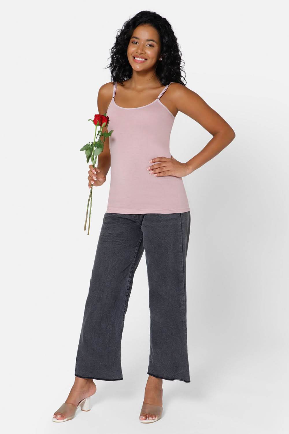 Intimacy Full Coverage Cotton Slip Camisole – IN08 | Non-Padded & Wire-Free Comfort Design - Naidu Hall Family Store