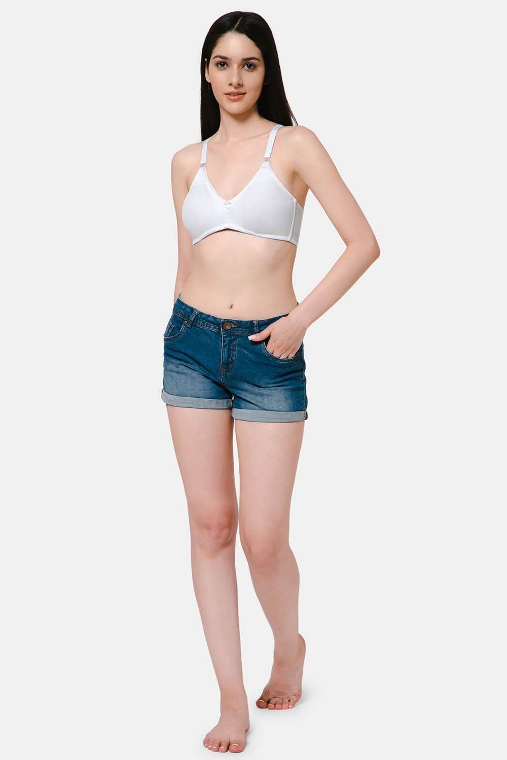 Moisture absorbent Cotton Blend Medium Coverage Non-Padded Intimacy Nursing Bra - FB909 - Naidu Hall Family Store