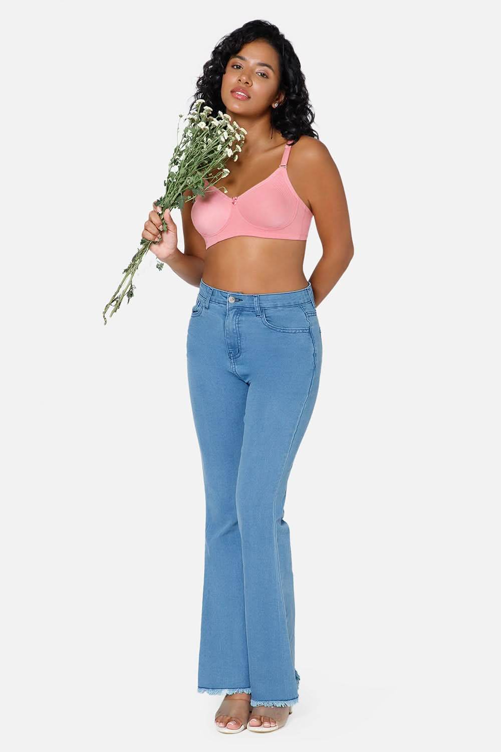 Everyday Full Coverage Non-Padded Intimacy T-Shirt Saree Bra - Rose Wood - DEFC - Naidu Hall Family Store