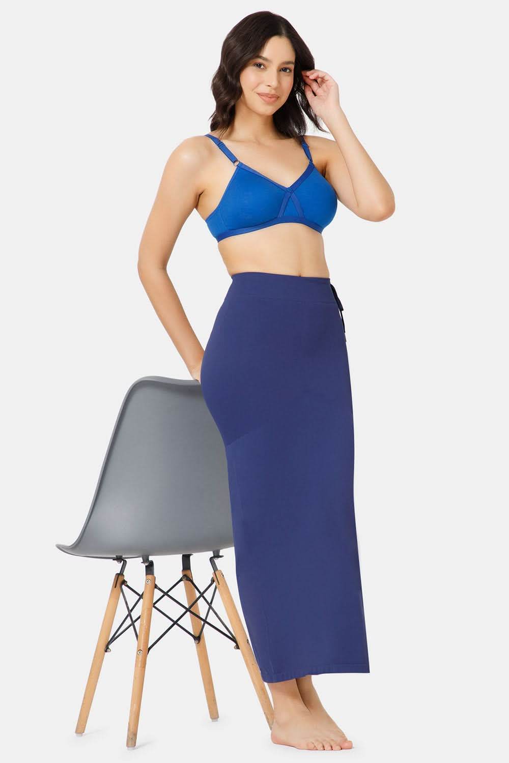Intimacy Seamless Sweat Absorbent Mermaid Saree Shapewear - Blue - SW02 - Naidu Hall Family Store