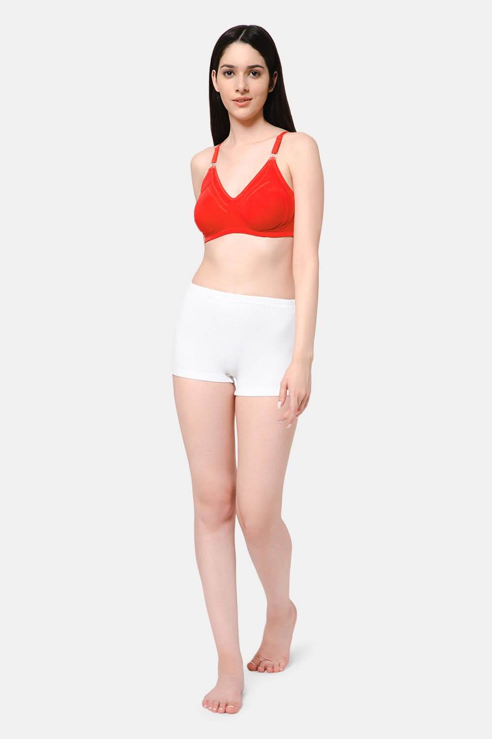 High Coverage Intimacy Nursing Bra - Maternity Bra - Fiery Red - FB07 - Naidu Hall Family Store
