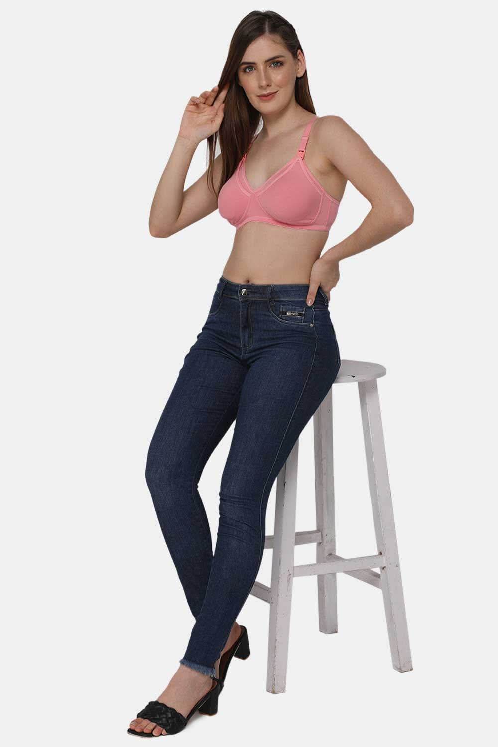 Moisture absorbent Cotton Blend Medium Coverage Non-Padded Intimacy Nursing Bra Other Shades- FB909 - Naidu Hall Family Store