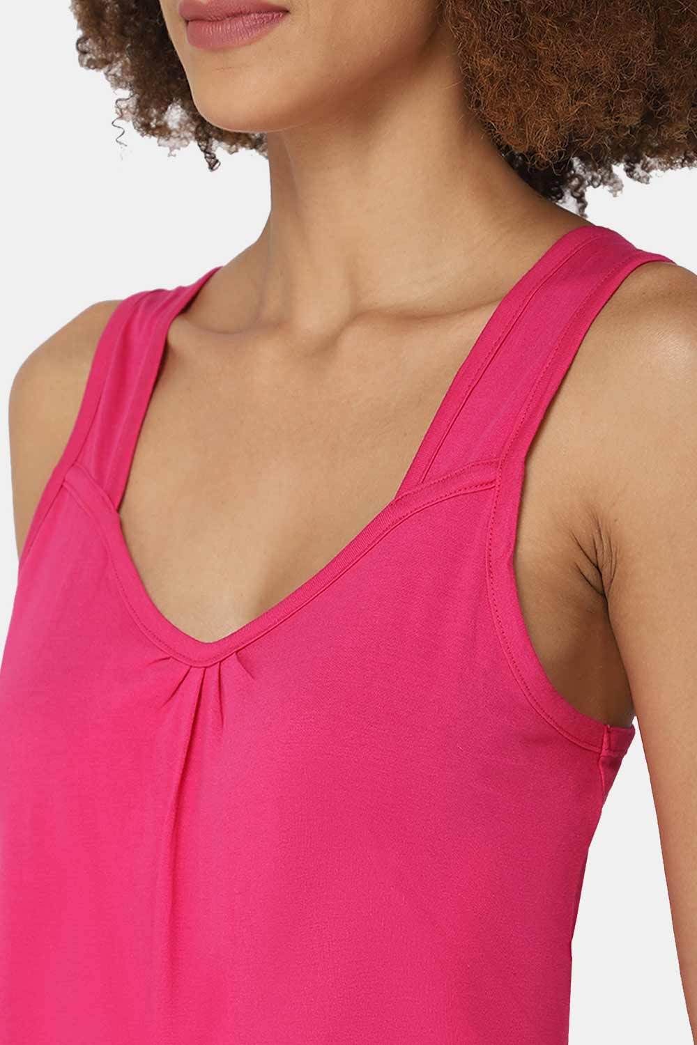 Intimacy Sleeveless Full-Length Night Slip | Ultra-Soft Cotton Comfort for All Seasons - Naidu Hall Family Store