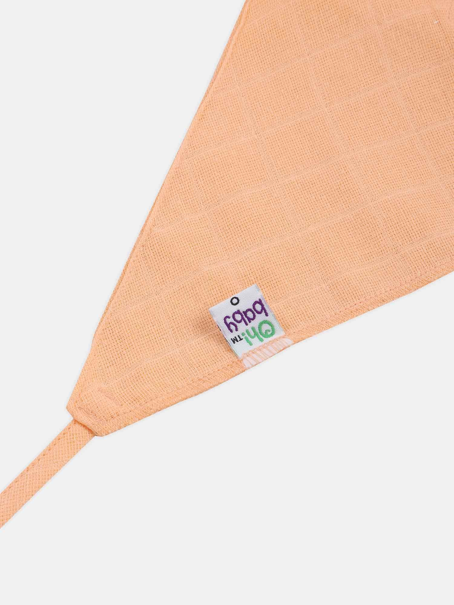 Oh Baby Plain Triangle Nappies Orange - Trpl - Naidu Hall Family Store