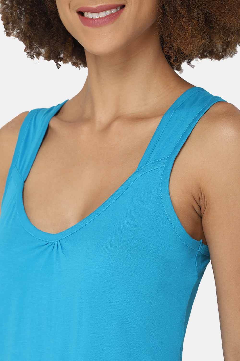 Intimacy Sleeveless Full-Length Night Slip | Ultra-Soft Cotton Comfort for All Seasons - Naidu Hall Family Store
