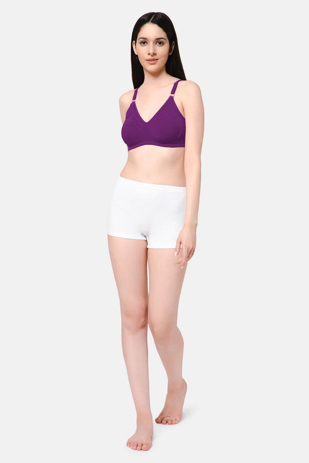 High Coverage Intimacy Nursing Bra - Maternity Bra - Magic Purple - FB07 - Naidu Hall Family Store