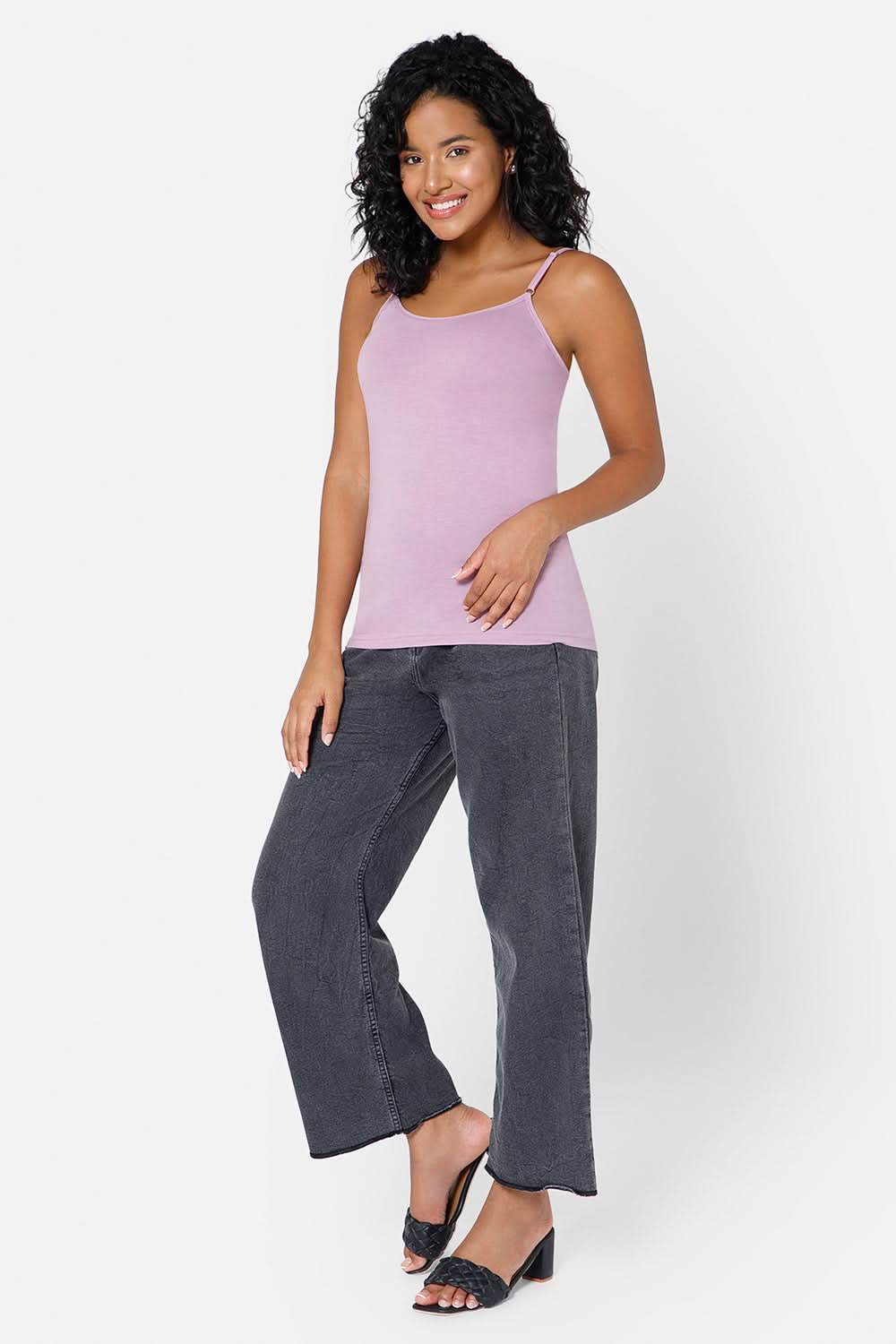 Intimacy Full Coverage Cotton Slip Camisole – IN08 | Non-Padded & Wire-Free Comfort Design - Naidu Hall Family Store