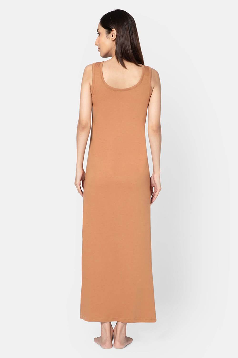 Intimacy Sleeveless Full-Length Night Slip | Ultra-Soft Cotton Comfort for All Seasons - Naidu Hall Family Store