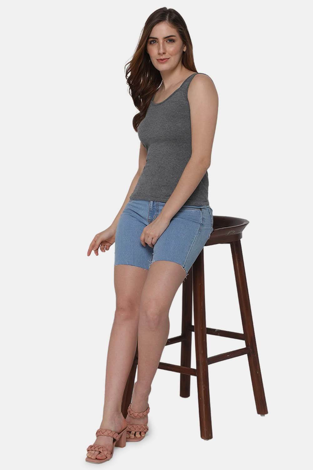 Full Coverage Sweat Absorbent Intimacy Cotton Tanktop - IN07 - Naidu Hall Family Store