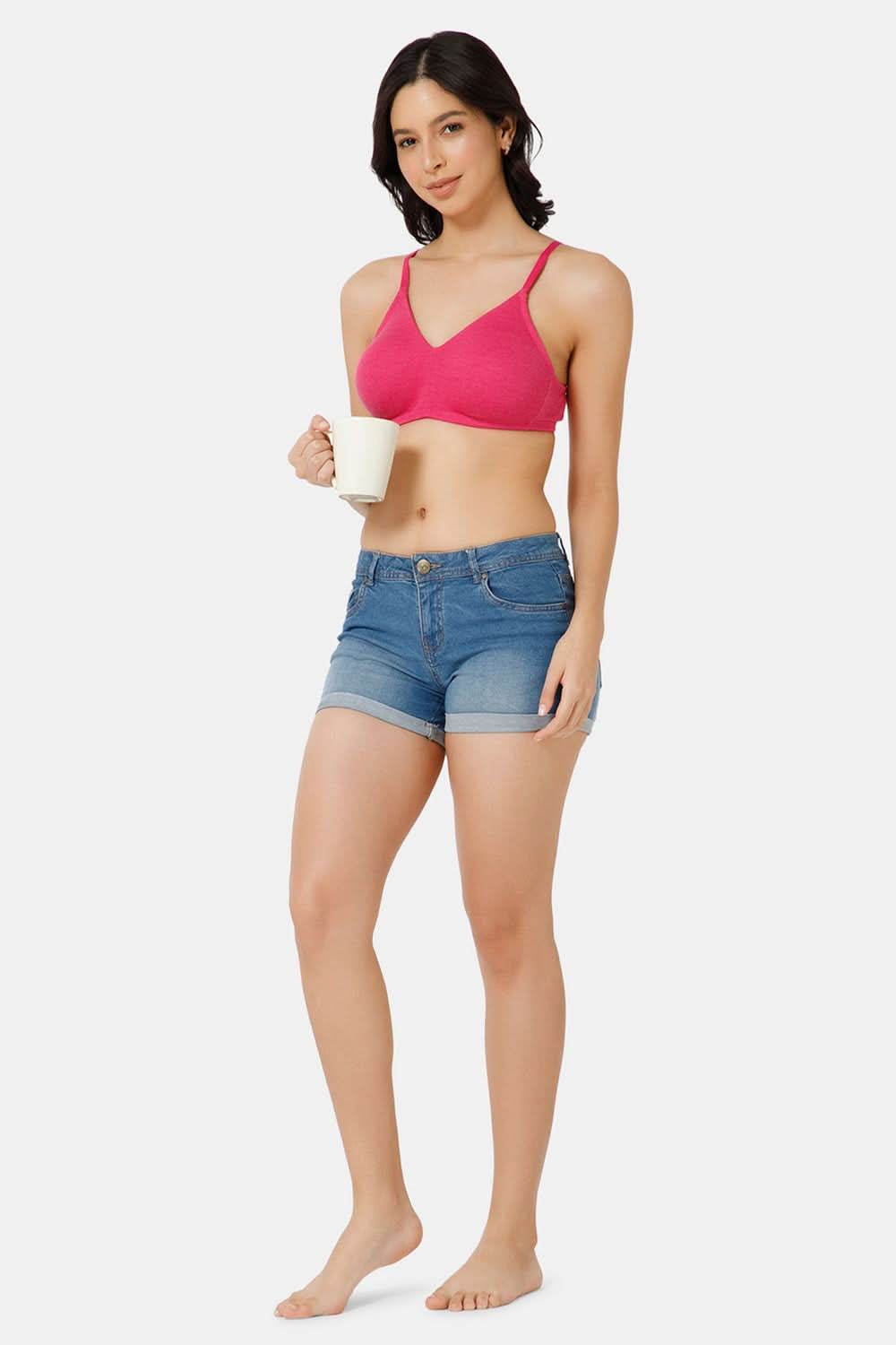 Nora Non-Wired Seamless Everyday T-Shirt Bra with Double-Layered Support - Naidu Hall Family Store