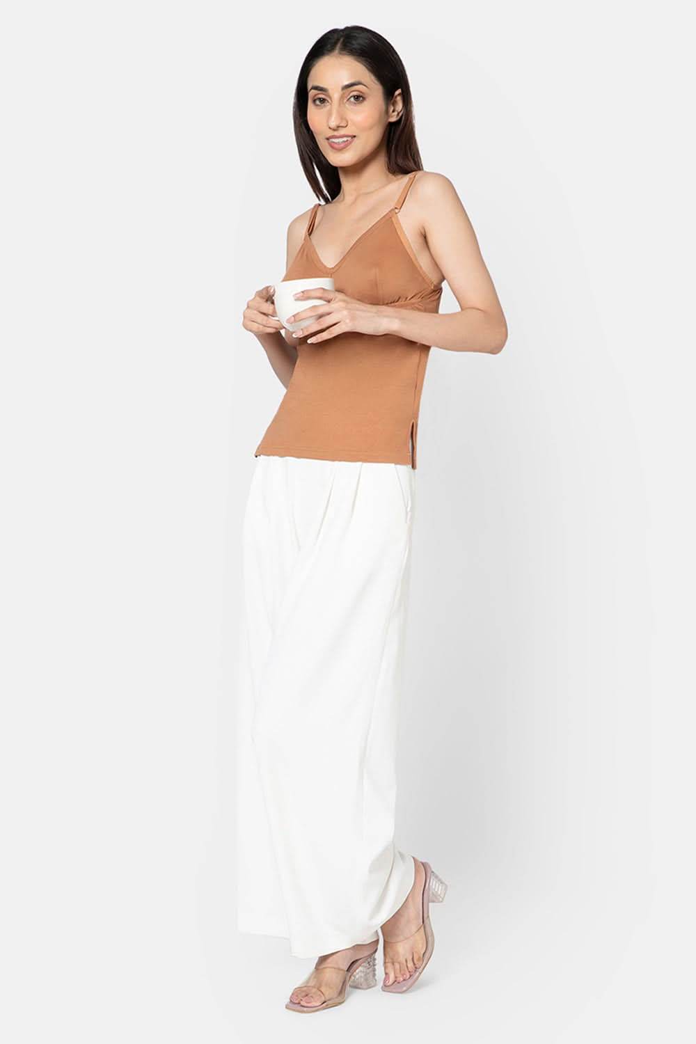 Intimacy Full Coverage Adjustable Cotton Bra Slip – IN11 | Non-Padded & Sweat-Absorbent Design - Naidu Hall Family Store