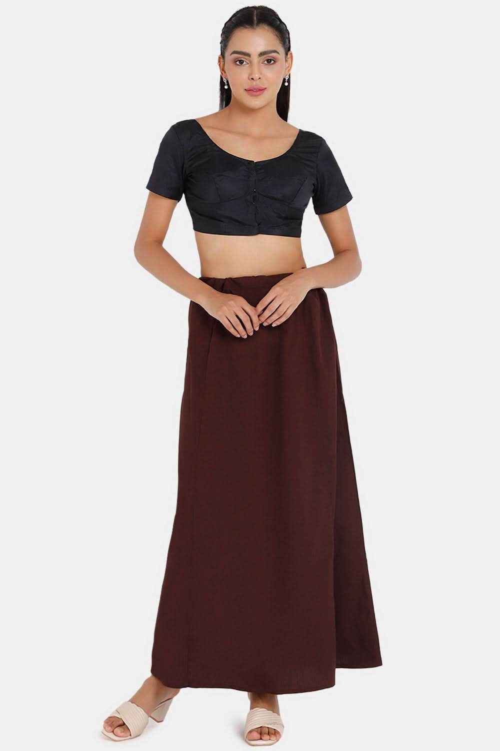 Premium 100% Cotton Saree Inskirt in Popular Colors | Naidu 7-Part Saree Hall Petticoat HC40 - Naidu Hall Family Store